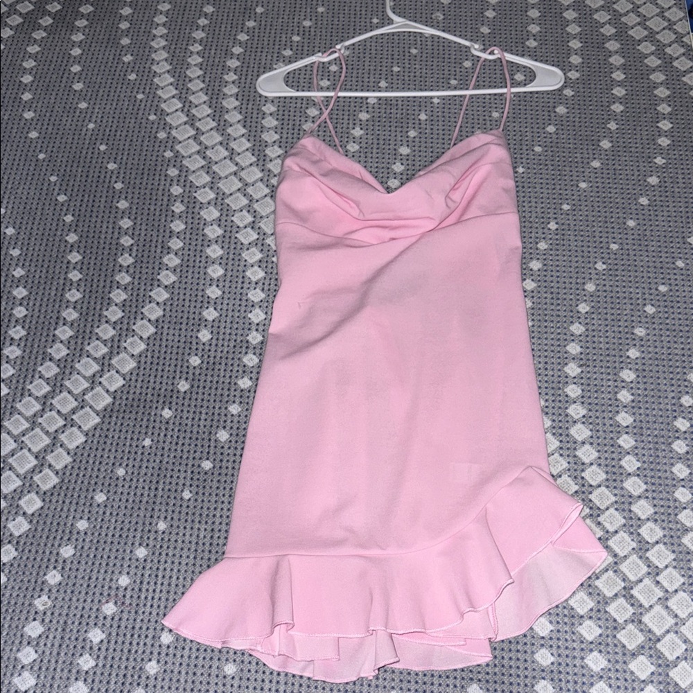 Lucy in the sky lace up mini dress